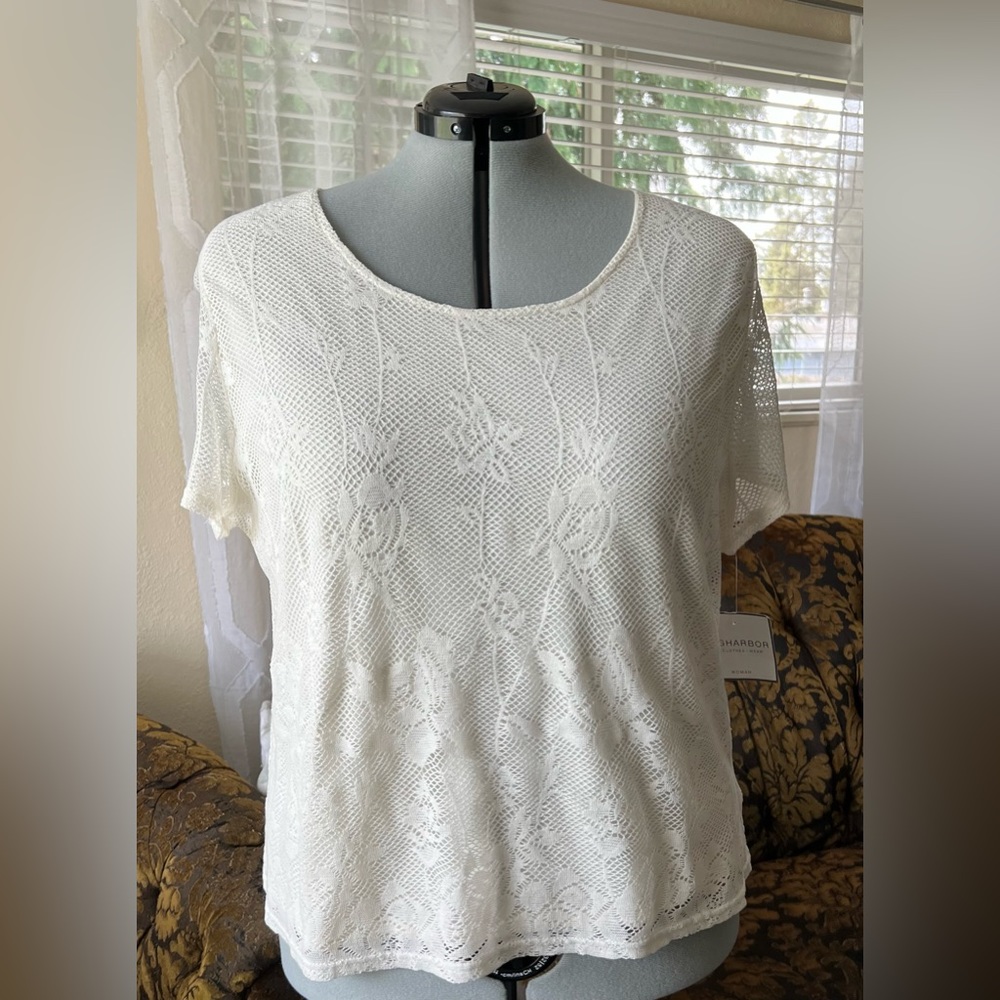 Sag Harbor Elegant Lace Top